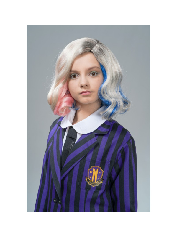 Uniforme Wednesday fille noir et violet avec écusson