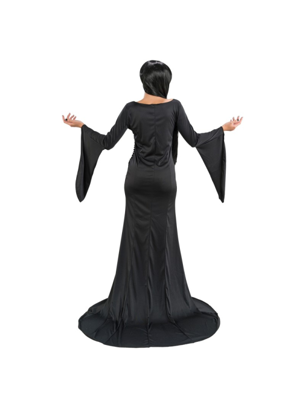 Robe Morticia noire gothique femme – Déguisement Halloween inspiré de Wednesday™