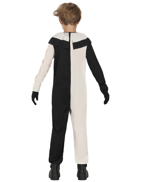 Déguisement Clown Horreur Enfant – Noir & Blanc Ensanglanté Type Terrifier