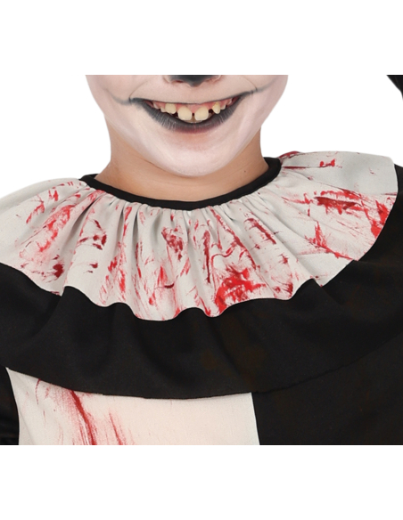 Déguisement Clown Horreur Enfant – Noir & Blanc Ensanglanté Type Terrifier