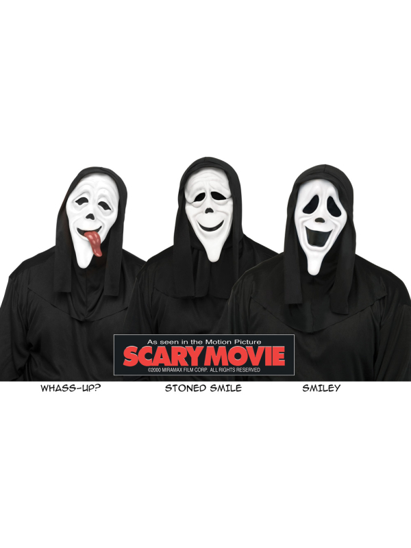 Masque Wassup Scary Movie® pour les fans de Scream