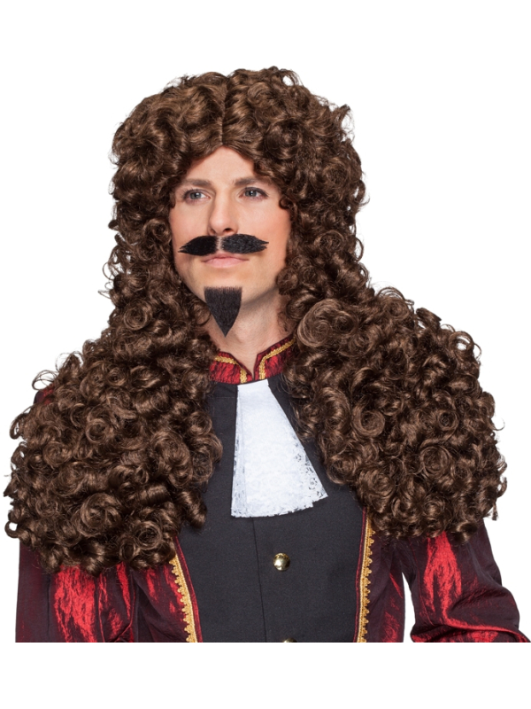 Perruque Allonge Haute Qualité – Style Louis XIV Brun Bouclé