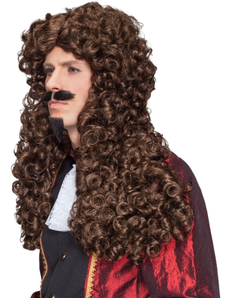 Perruque Allonge Haute Qualité – Style Louis XIV Brun Bouclé