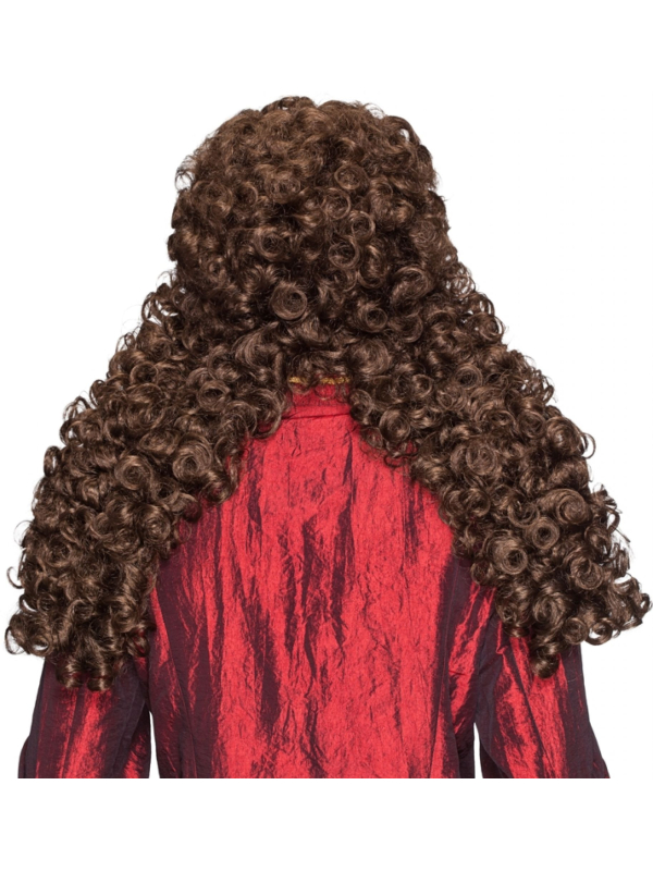 Perruque Allonge Haute Qualité – Style Louis XIV Brun Bouclé