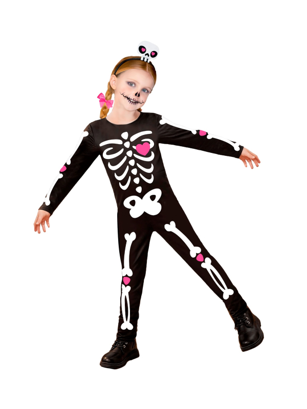Déguisement de Squelette pour Fille – Mignon & Confortable (1 à 3 ans)