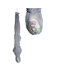 Momie Suspendue 180 cm Lumineuse – Déco Halloween Pas Cher & Effrayante