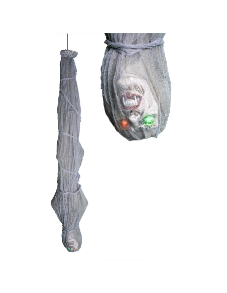 Momie Suspendue 180 cm Lumineuse – Déco Halloween Pas Cher & Effrayante