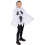 Poncho Fantôme Enfant Halloween – Taille Unique Blanc avec Capuche