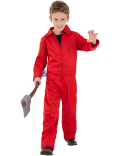 Déguisement Combinaison Rouge Enfant – Costume Casa de Papel, Squid Game, Halloween