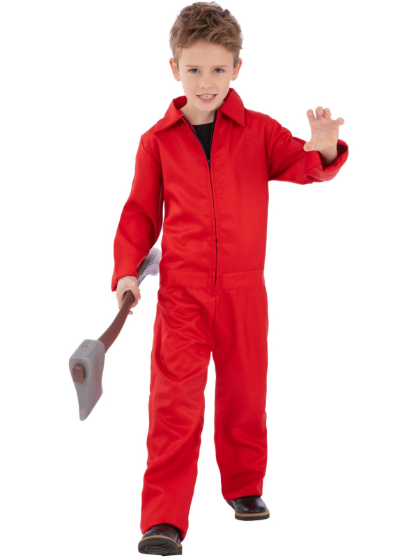 Déguisement Combinaison Rouge Enfant – Costume Casa de Papel, Squid Game, Halloween