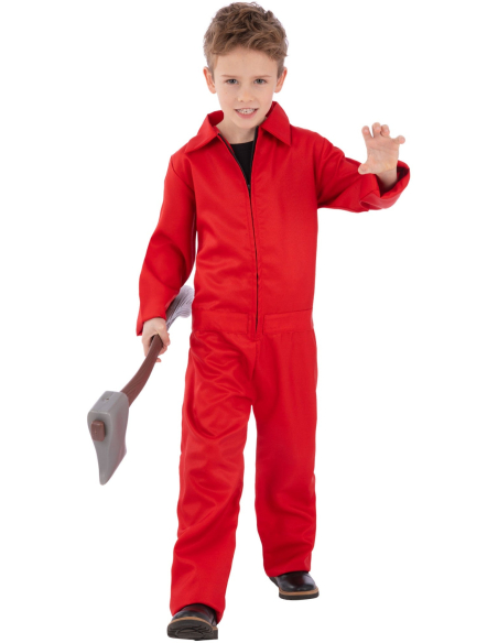 Déguisement Combinaison Rouge Enfant – Costume Casa de Papel, Squid Game, Halloween