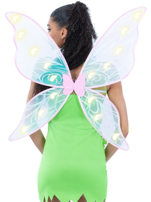 Ailes de Fée LED Irisées Adulte – Piles Incluses