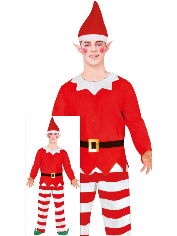 Déguisement Lutin Farceur de Noël – Homme (M/L ou XL)