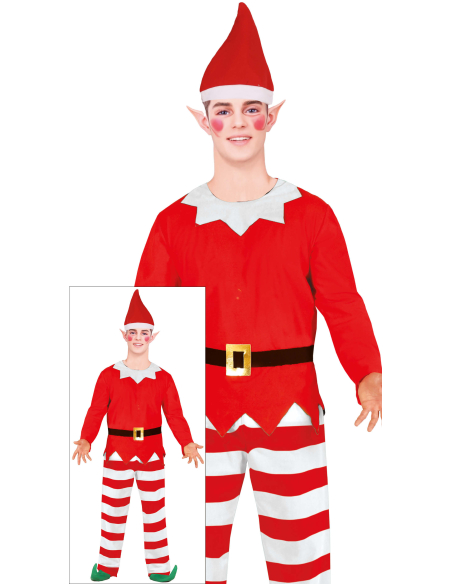 Déguisement Lutin Farceur de Noël – Homme (M/L ou XL)