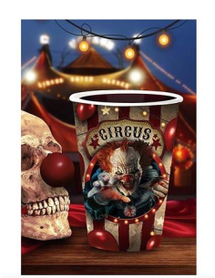 Gobelets Circus de l’Horreur – Lot de 6 (355 ml) Décoration Halloween Clown 2