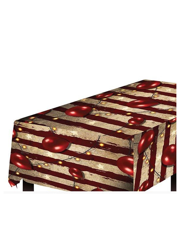 Nappe Circus de l’Horreur PVC 137×274 cm – Décoration Table & Chapiteau Halloween