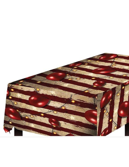 Nappe Circus de l’Horreur PVC 137×274 cm – Décoration Table & Chapiteau Halloween