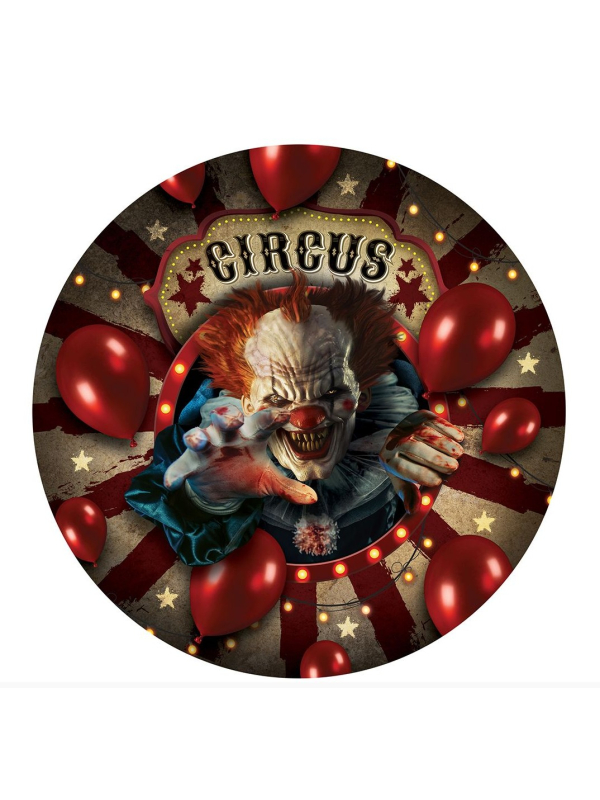 Assiettes Circus de l’Horreur – Lot de 6 (23 cm) Vaisselle Jetable Halloween Clown
