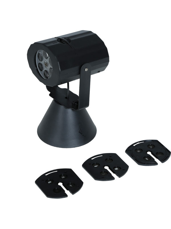 Mini Projecteur LED Halloween – 4 filtres lumineux interchangeables