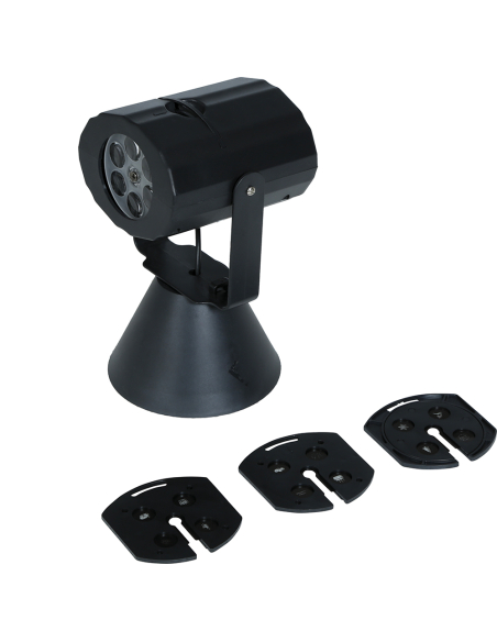 Mini Projecteur LED Halloween – 4 filtres lumineux interchangeables