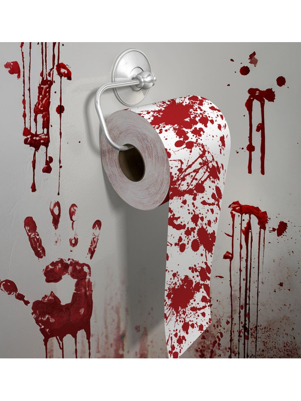 Rouleau WC Sanglant 30 m – Papier 2 Couches Halloween Gore