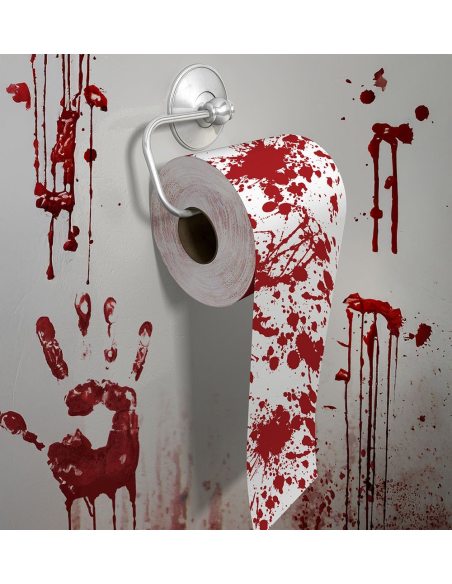 Rouleau WC Sanglant 30 m – Papier 2 Couches Halloween Gore