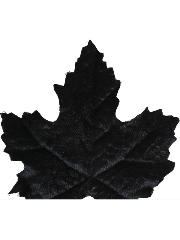 Feuilles Décoratives Halloween – Lot de 24 (9–10 cm) Noires