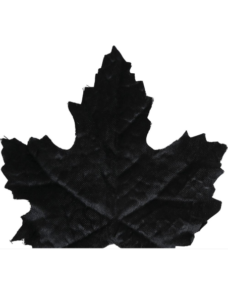 Feuilles Décoratives Halloween – Lot de 24 (9–10 cm) Noires