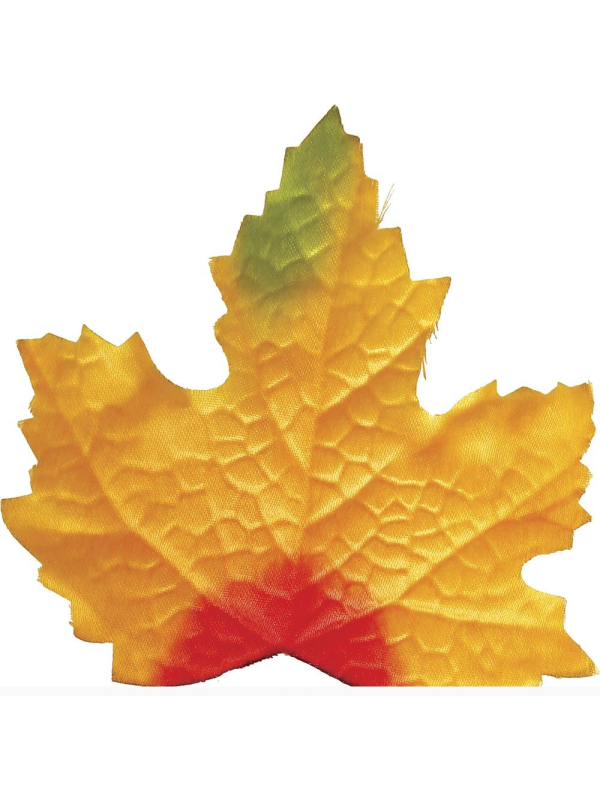 Feuilles Décoratives Halloween – Lot de 24 (9–10 cm) Orange