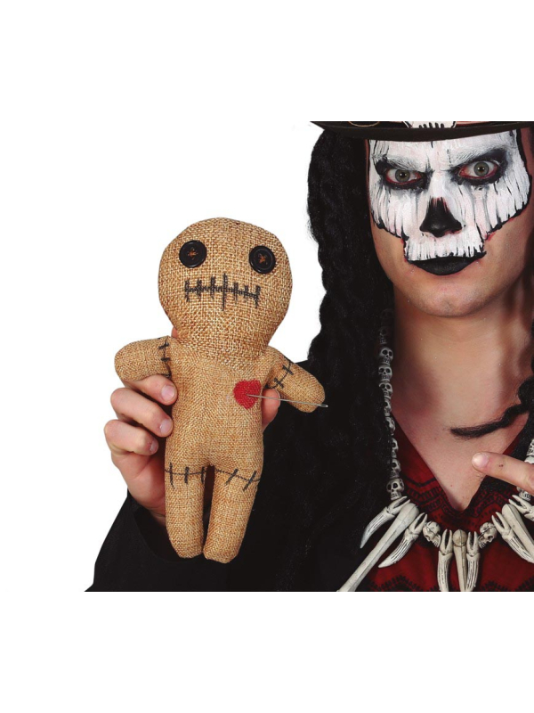 Poupée Vaudou 25 cm – Accessoire Halloween