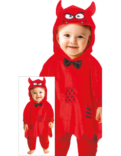 Déguisement Bébé Petit Diable 18/24 mois – Poncho & Capuche