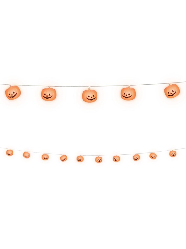Guirlande lumineuse Halloween citrouilles – 12 LED sur 220 cm
