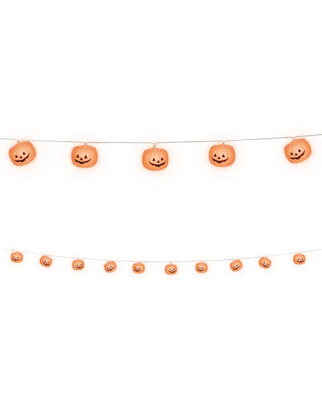 Guirlande lumineuse Halloween citrouilles – 12 LED sur 220 cm