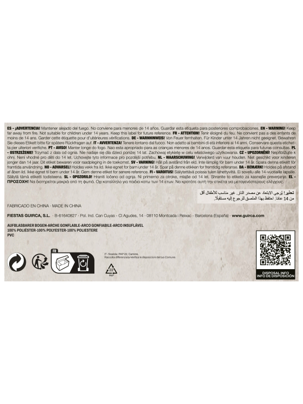 Arc Gonflable Halloween 240 × 200 cm avec...