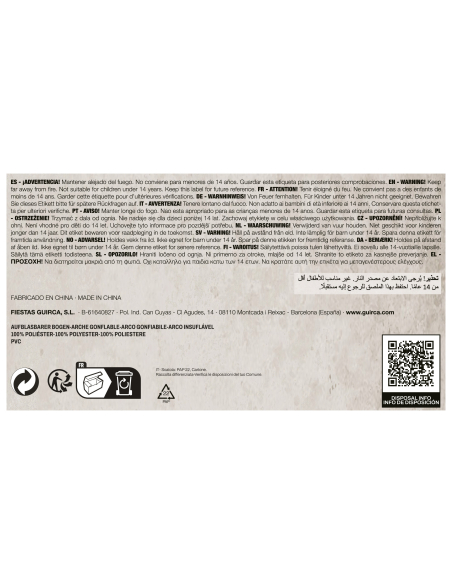 Arc Gonflable Halloween 200 × 180 cm – Entrée avec Faucheuse & Rideau Macabre