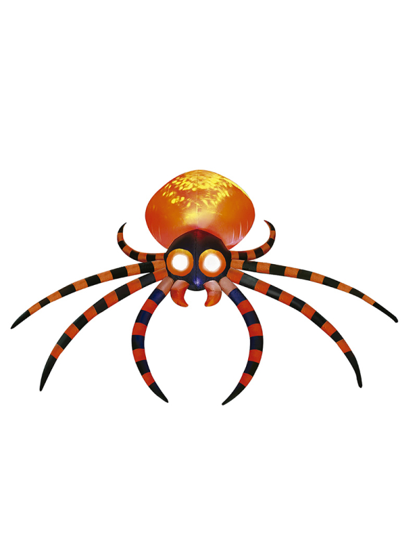 Araignée Gonflable Halloween XXL 180 × 120 cm – Décoration Lumineuse Terrifiante