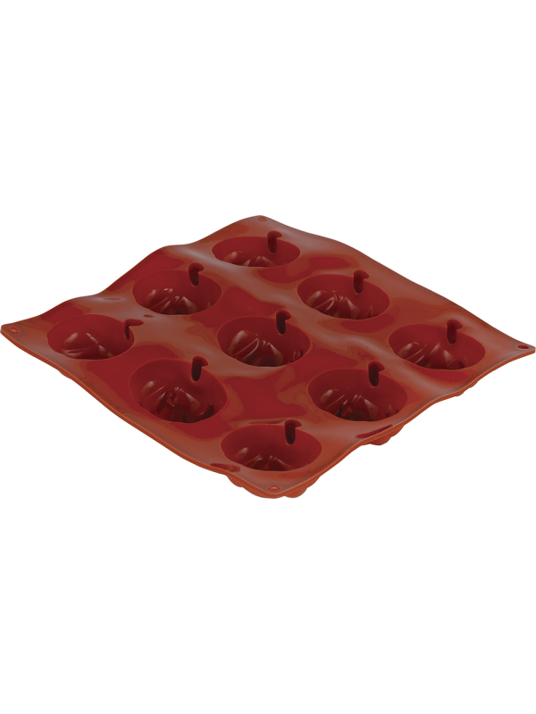 Moule Halloween en silicone 9 citrouilles – Recettes sucrées & salées (24 x 25 cm)