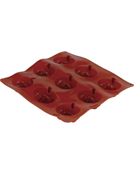 Moule Halloween en silicone 9 citrouilles – Recettes sucrées & salées (24 x 25 cm)