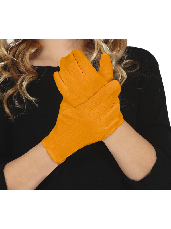 Gants Halloween Enfant – 18 cm, Taille Unique orange