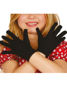 Gants Halloween Enfant – 18 cm, Taille Unique noir