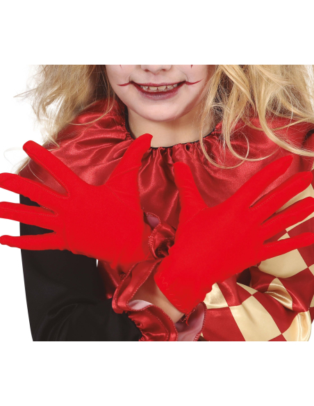 Gants Halloween Enfant – 18 cm, Taille Unique vert