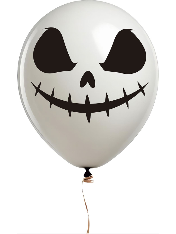 Ballons Halloween motif fantôme 30 cm – Lot de 10