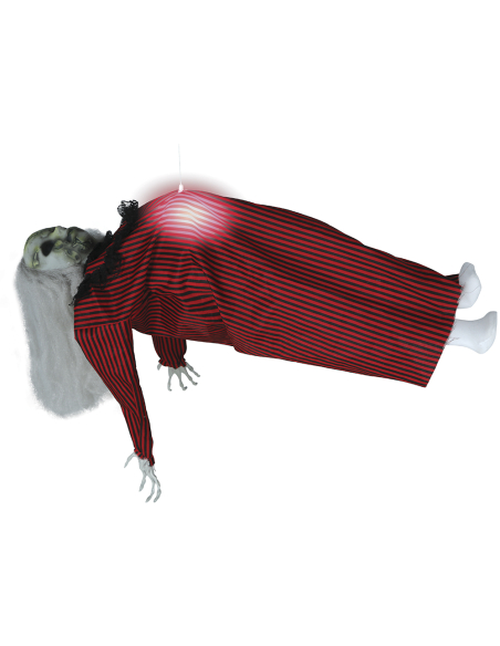 Fantôme Flottant Halloween 70 cm – Décoration Animée avec Sons et Lumière