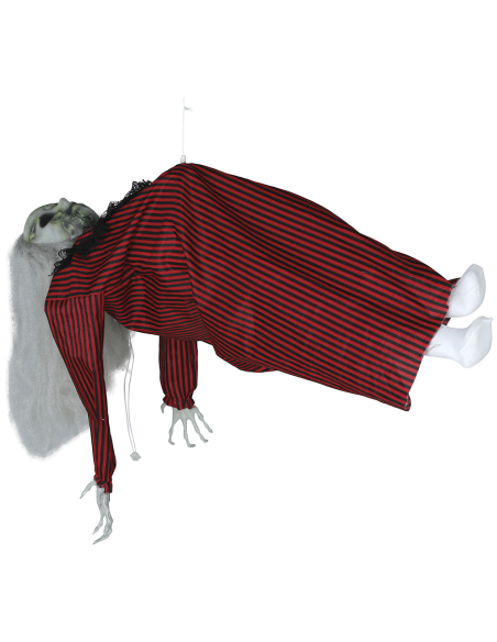 Fantôme Flottant Halloween 70 cm – Décoration Animée avec Sons et Lumière