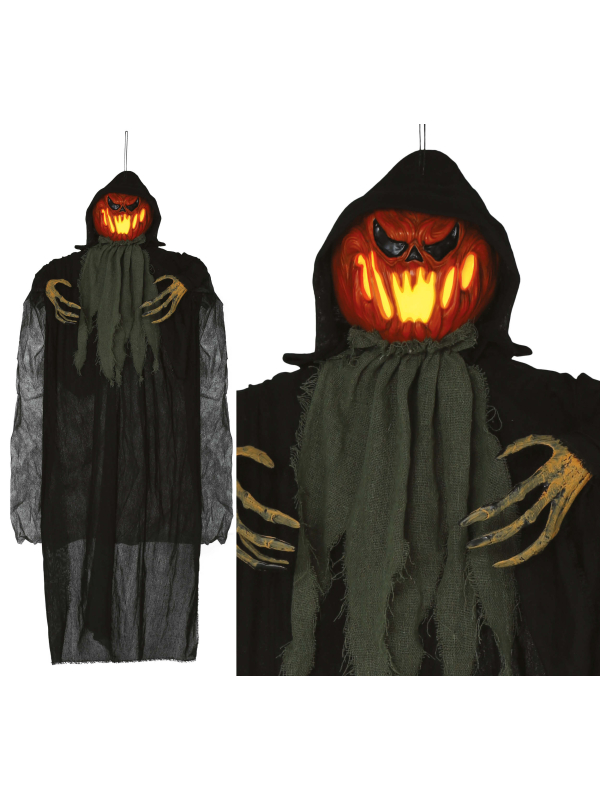 Suspension Citrouille Halloween Lumineuse 120 cm – Décoration Intérieur & Extérieur
