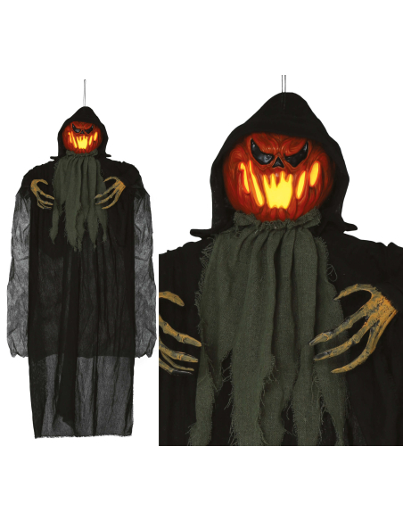 Suspension Citrouille Halloween Lumineuse 120 cm – Décoration Intérieur & Extérieur