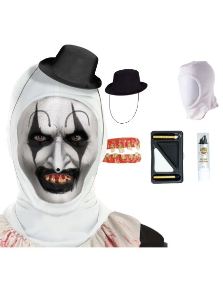 Set Clown Terreur – Kit Maquillage & Accessoires pour Incarner Art le Clown Terrifier