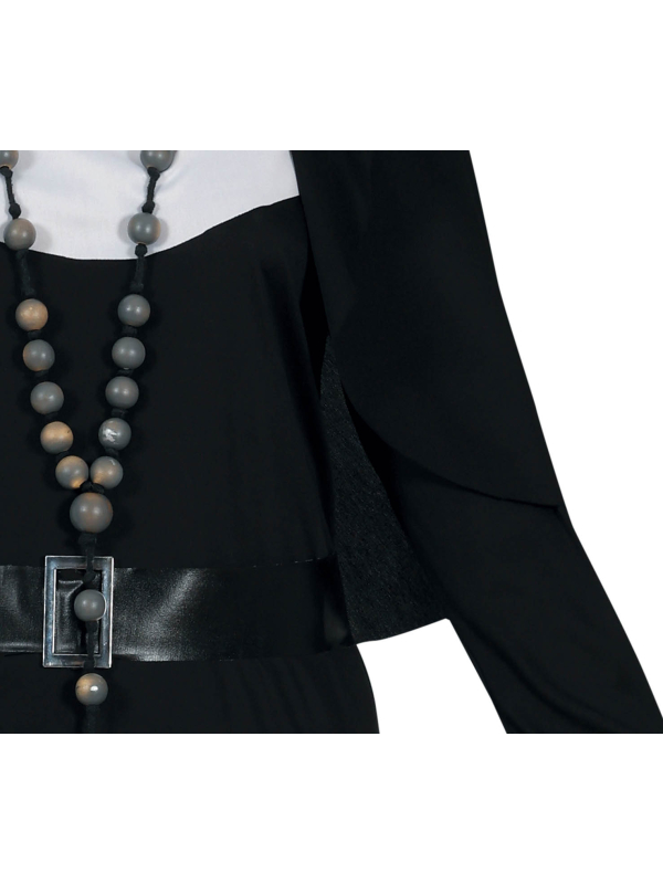 Déguisement Nonne Démoniaque – Coiffe, Masque, Robe & Diadème (Taille M et L)