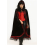 Cape Gothique à Capuche en Velours & Dentelle – Élégance Sombre pour Halloween