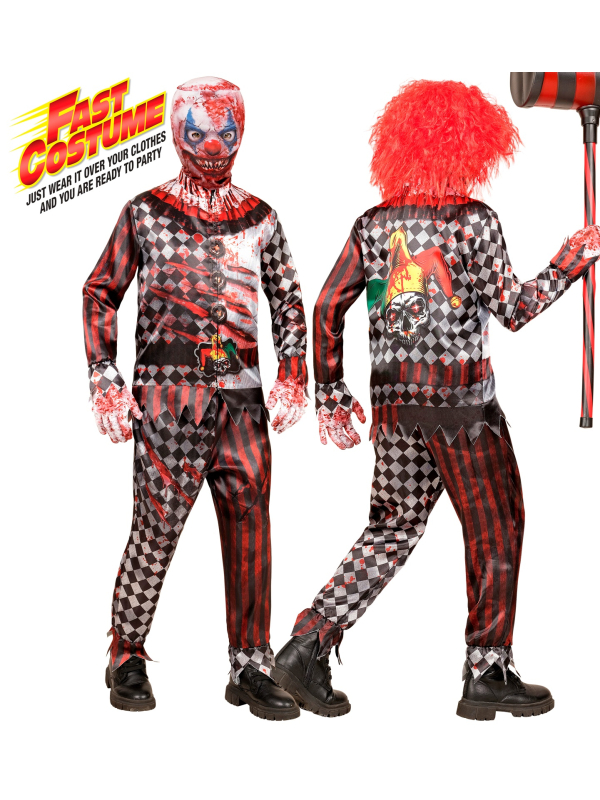 Costume Clown Méchant Enfant & Ado – Fast Costume Horreur Rapide Halloween